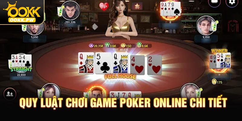 Quy luật chơi game Poker Online chi tiết